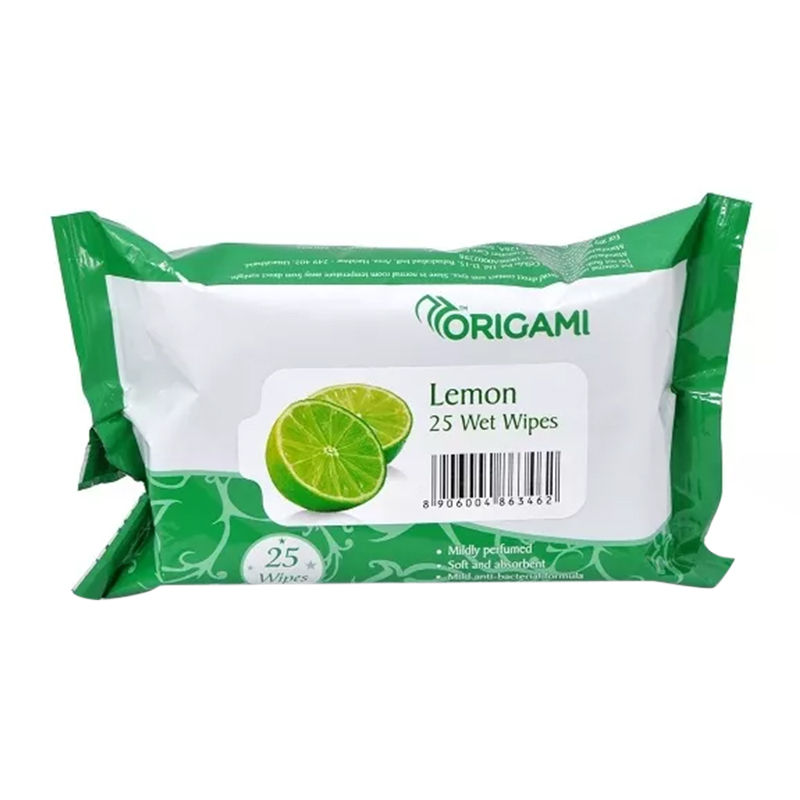 Origami Lemon 25 Wet Wipes
